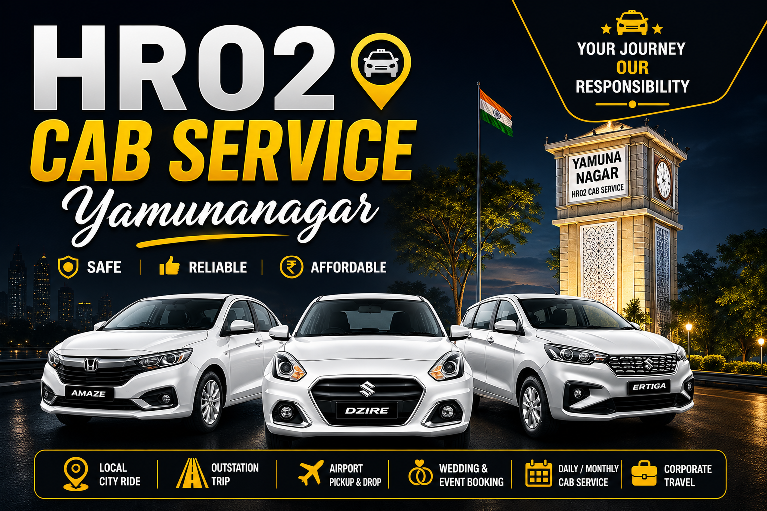 HR02 Cabs Yamunanagar Fleet